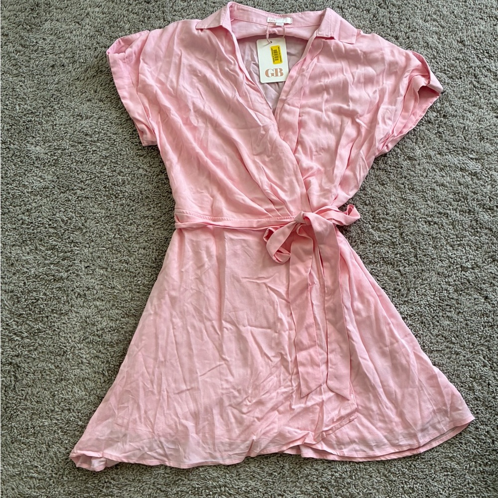 Pink Wrap Dress
